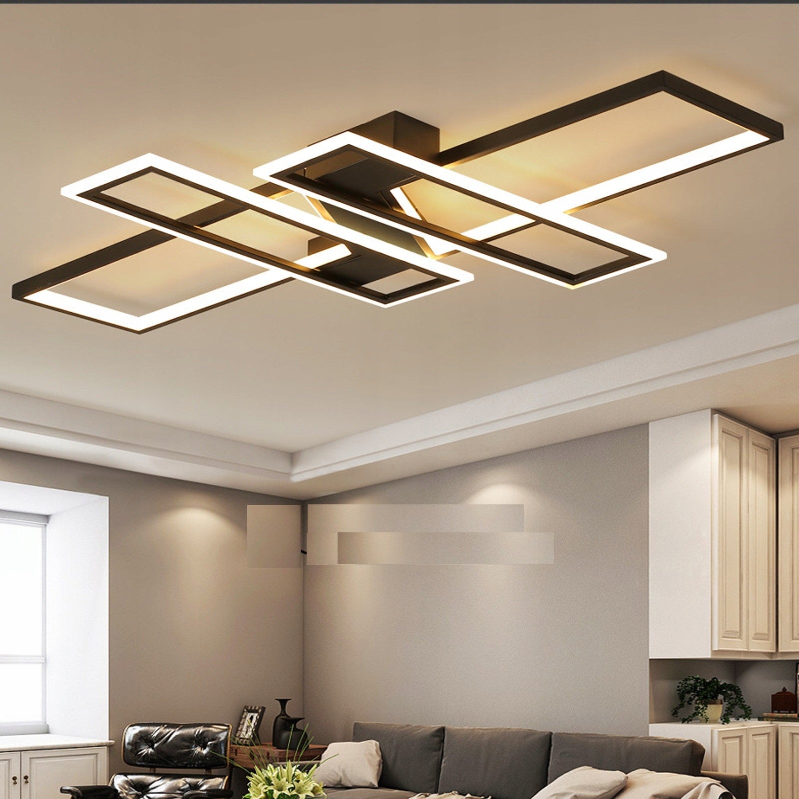 LED lubinis šviestuvas 58W su nuotolinio valdymo pultu