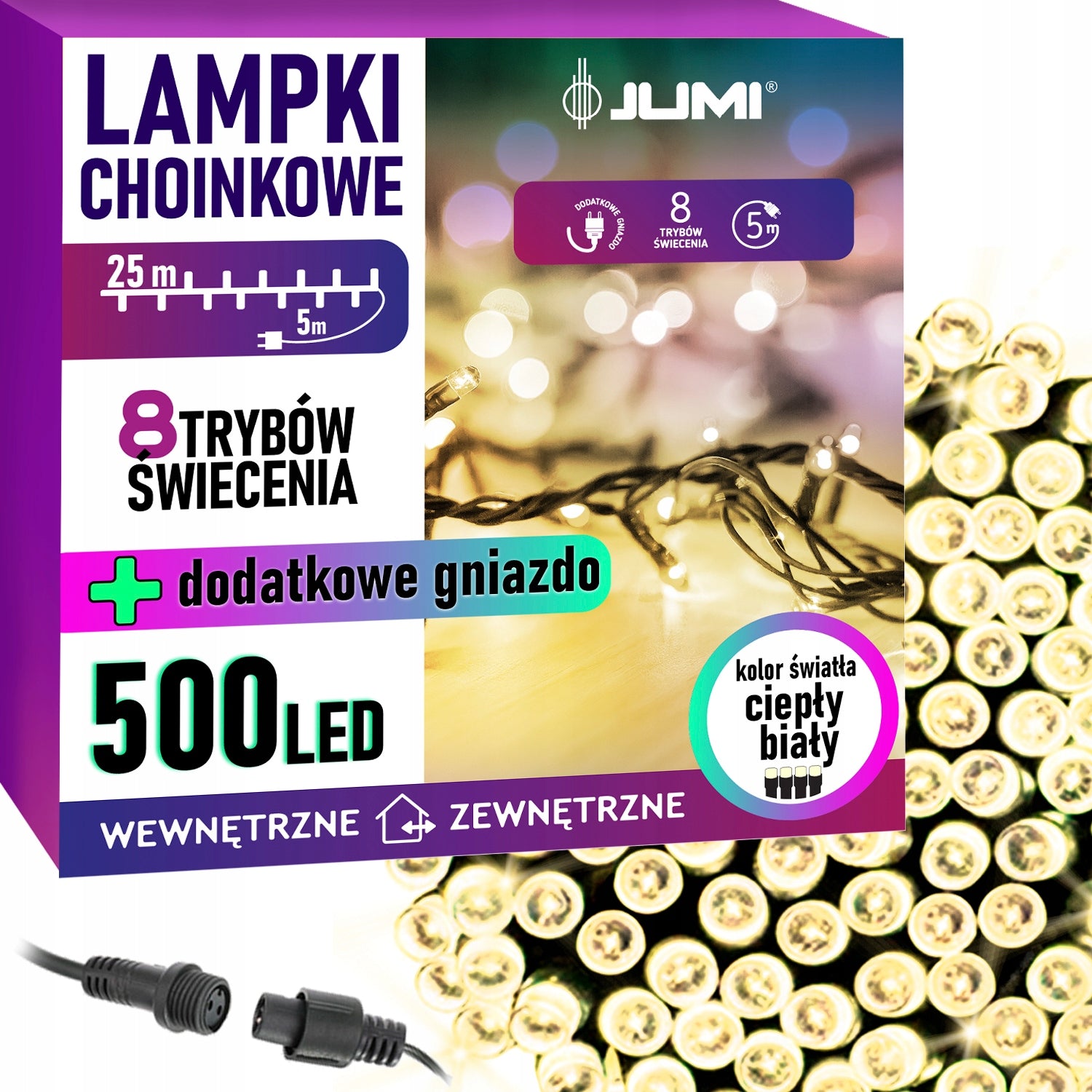 500 LED kalėdinė girlianda