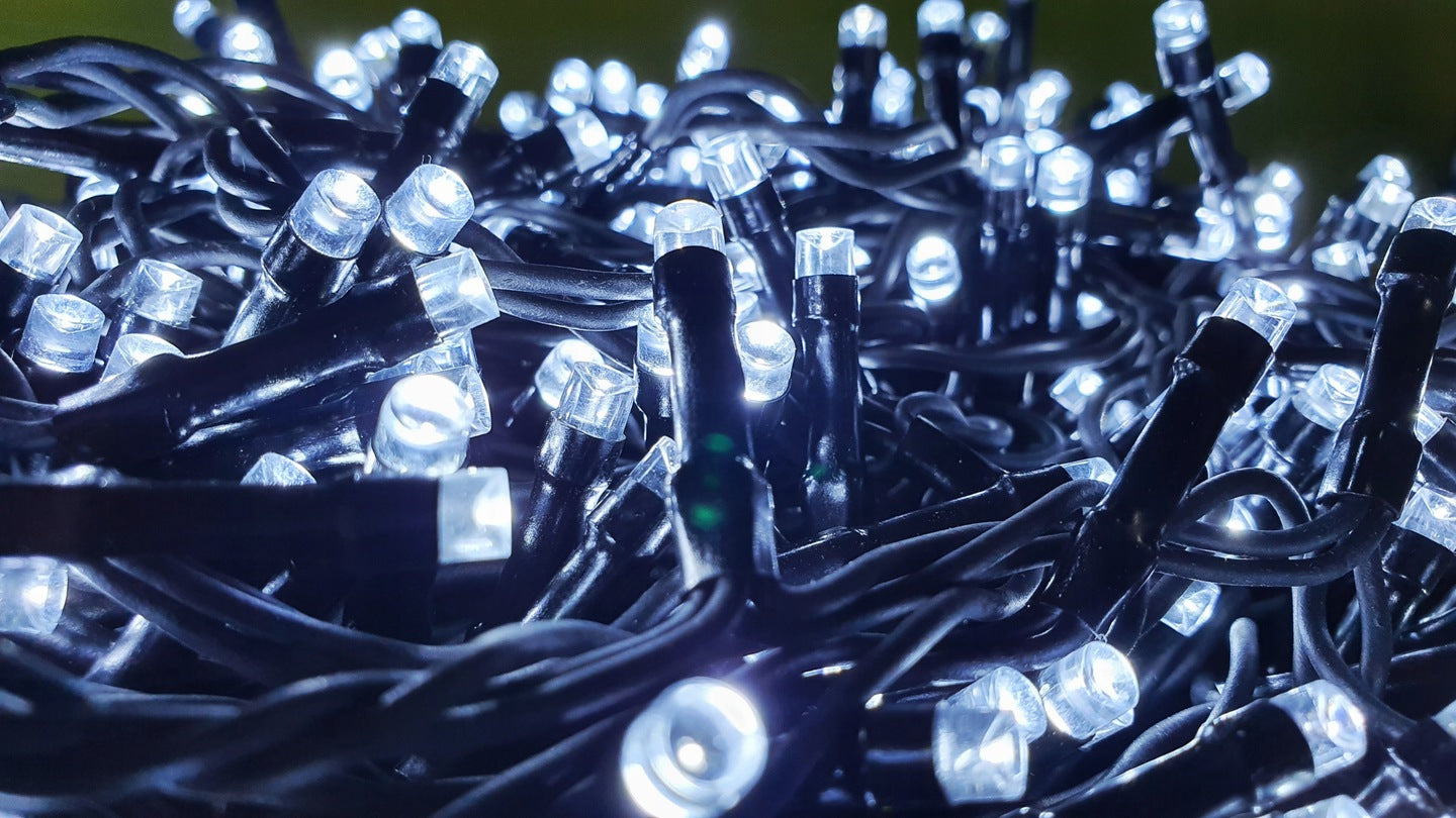 800 LED kalėdinių lempučių rinkinys
