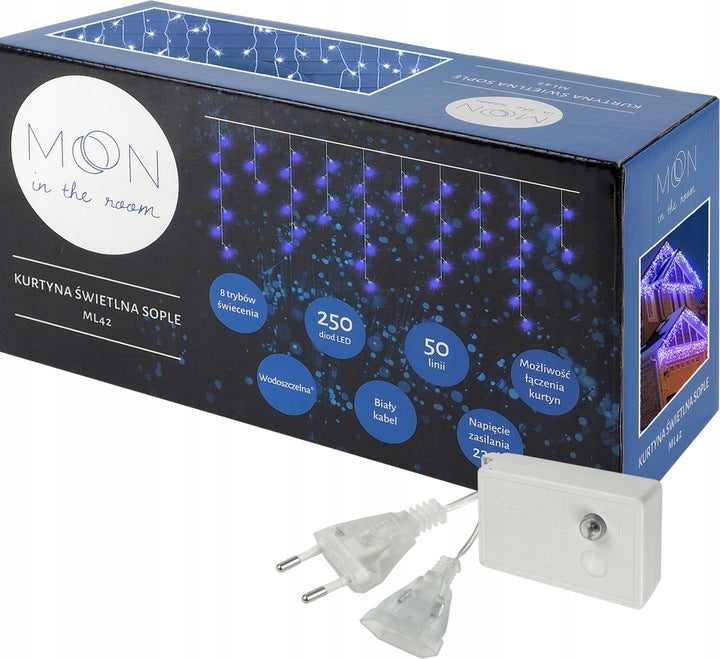 250 LED Kalėdine girlianda varvekliai