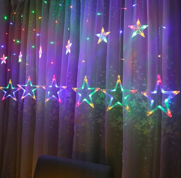 138 LED girliandų užuolaidos, Žvaigždės