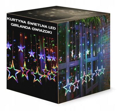 138 LED girliandų užuolaidos, Žvaigždės