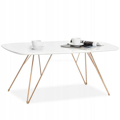 Baltas kavos staliukas