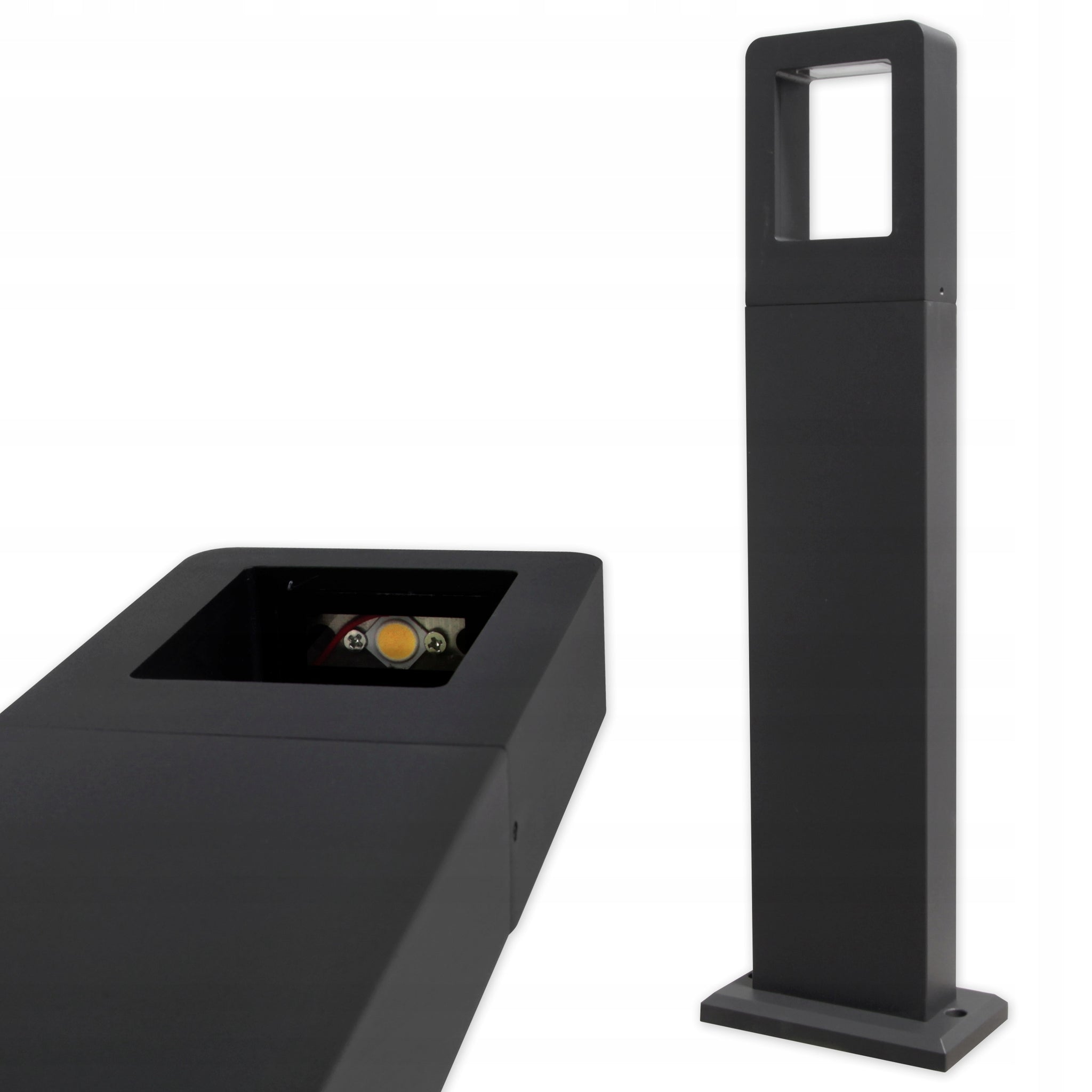 LED sodo šviestuvas integruotas LED šaltinis 50 cm