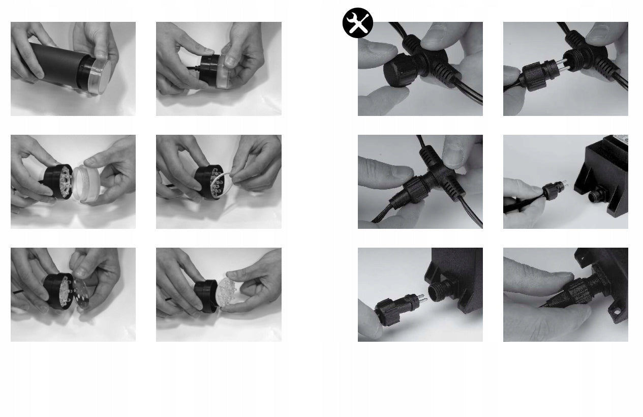 Led sodo šviestuvas, 2W Sodo 12 V,