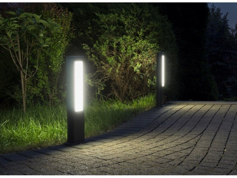 Apšvietimo stulpas 80cm, Pilkas, IP54