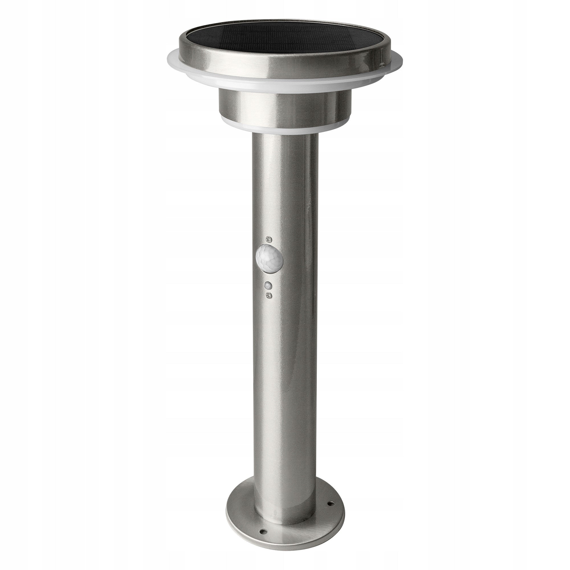 Spšvietimo stulpas Ledvance su saulės baterija ir judesio jutikliu, 40cm, sidabrinis