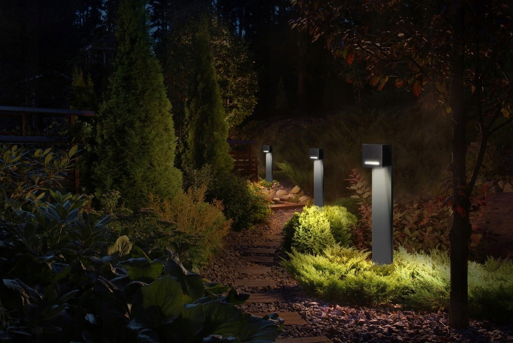 Kvadratinis apšvietimo stulpas Luminova GU10 50 cm