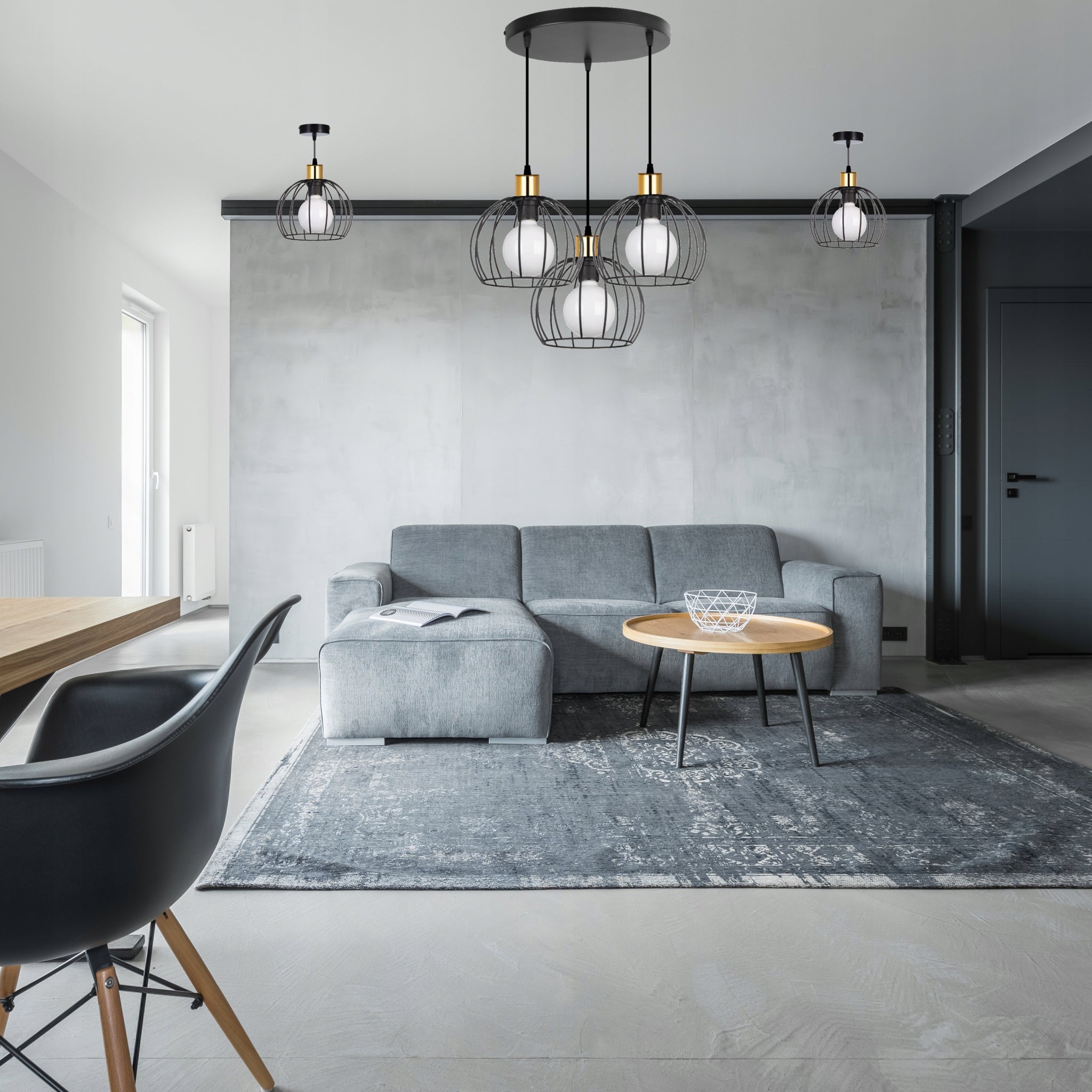 Pakabinamas šviestuvas Light Orbita E27 60W juodas