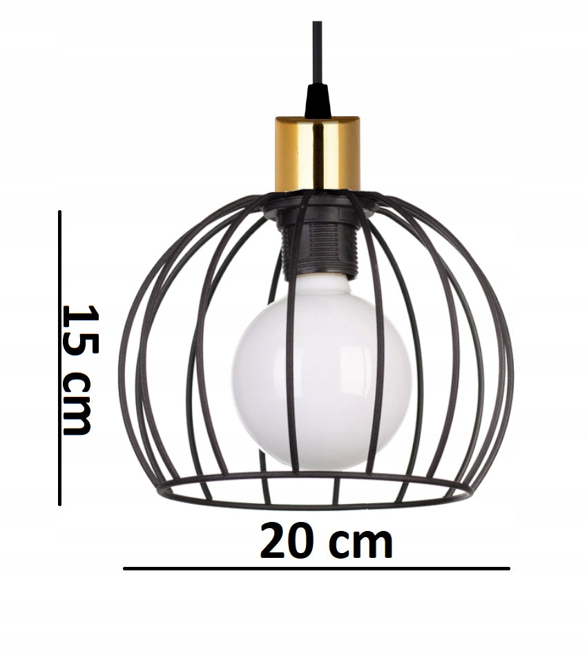 Pakabinamas šviestuvas Light Orbita E27 60W juodas