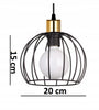 Pakabinamas šviestuvas Light Orbita E27 60W juodas