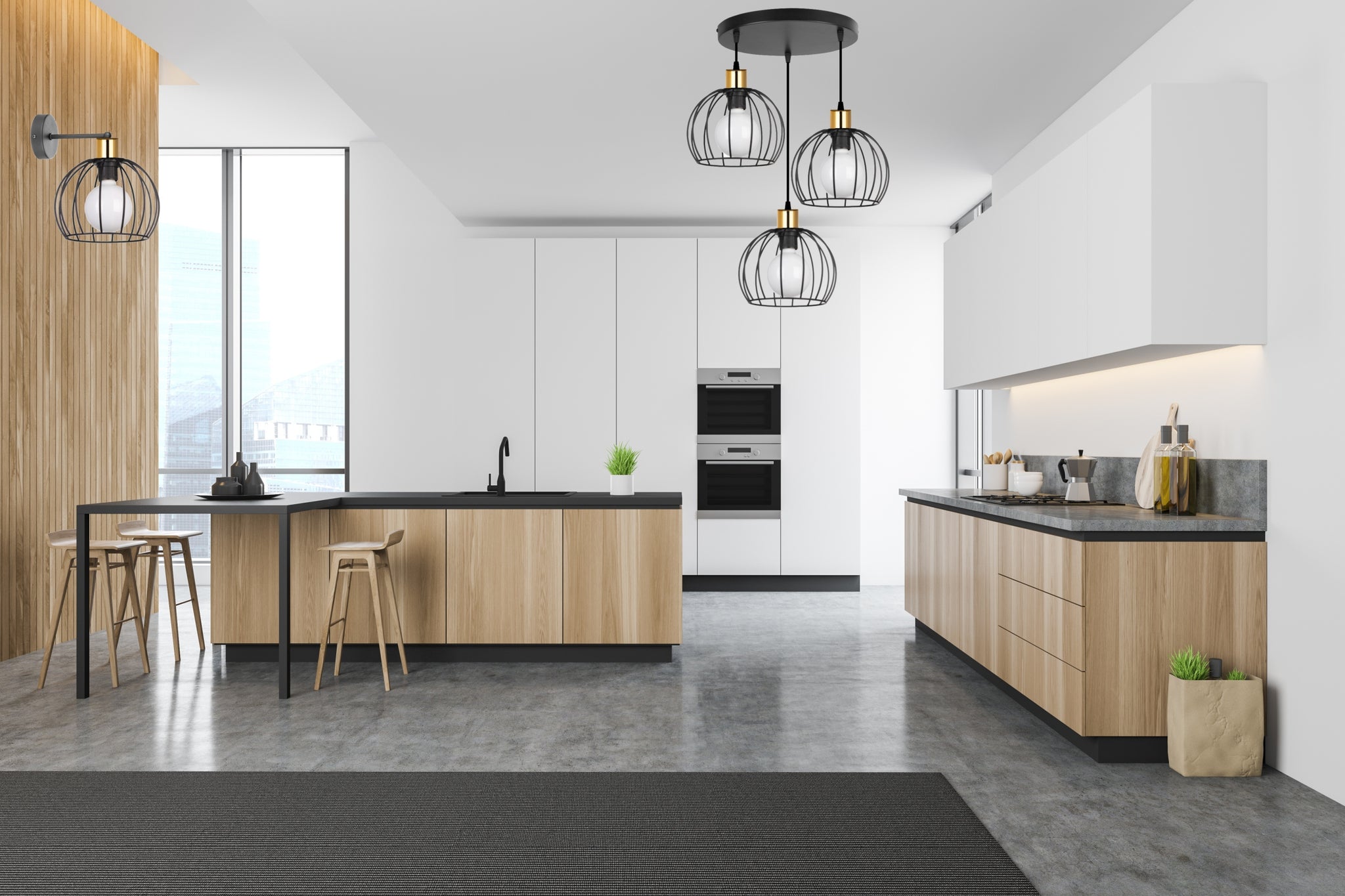 Pakabinamas šviestuvas Light Orbita E27 60W juodas
