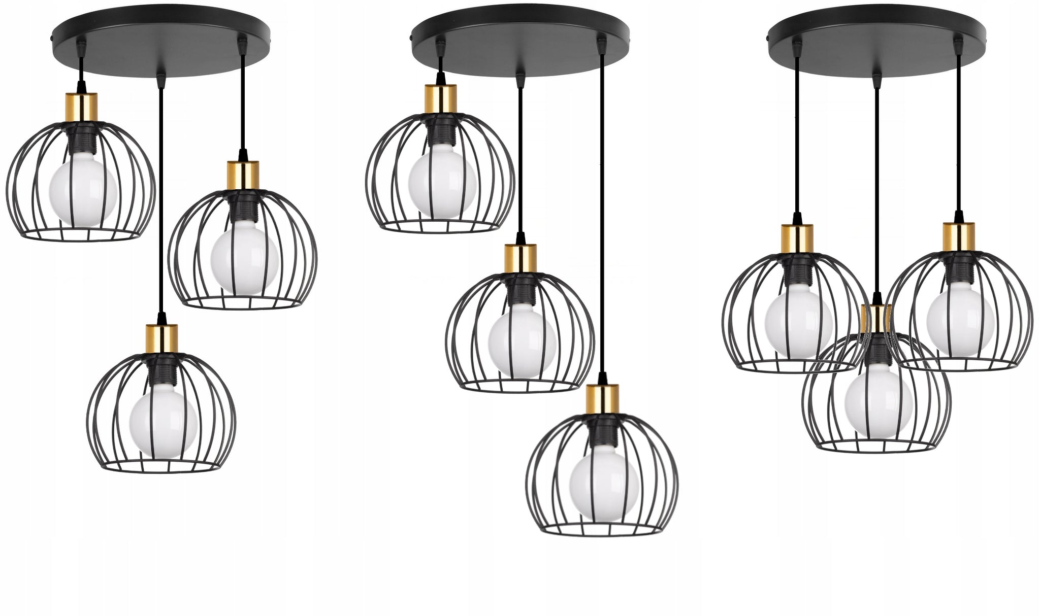Pakabinamas šviestuvas Light Orbita E27 60W juodas