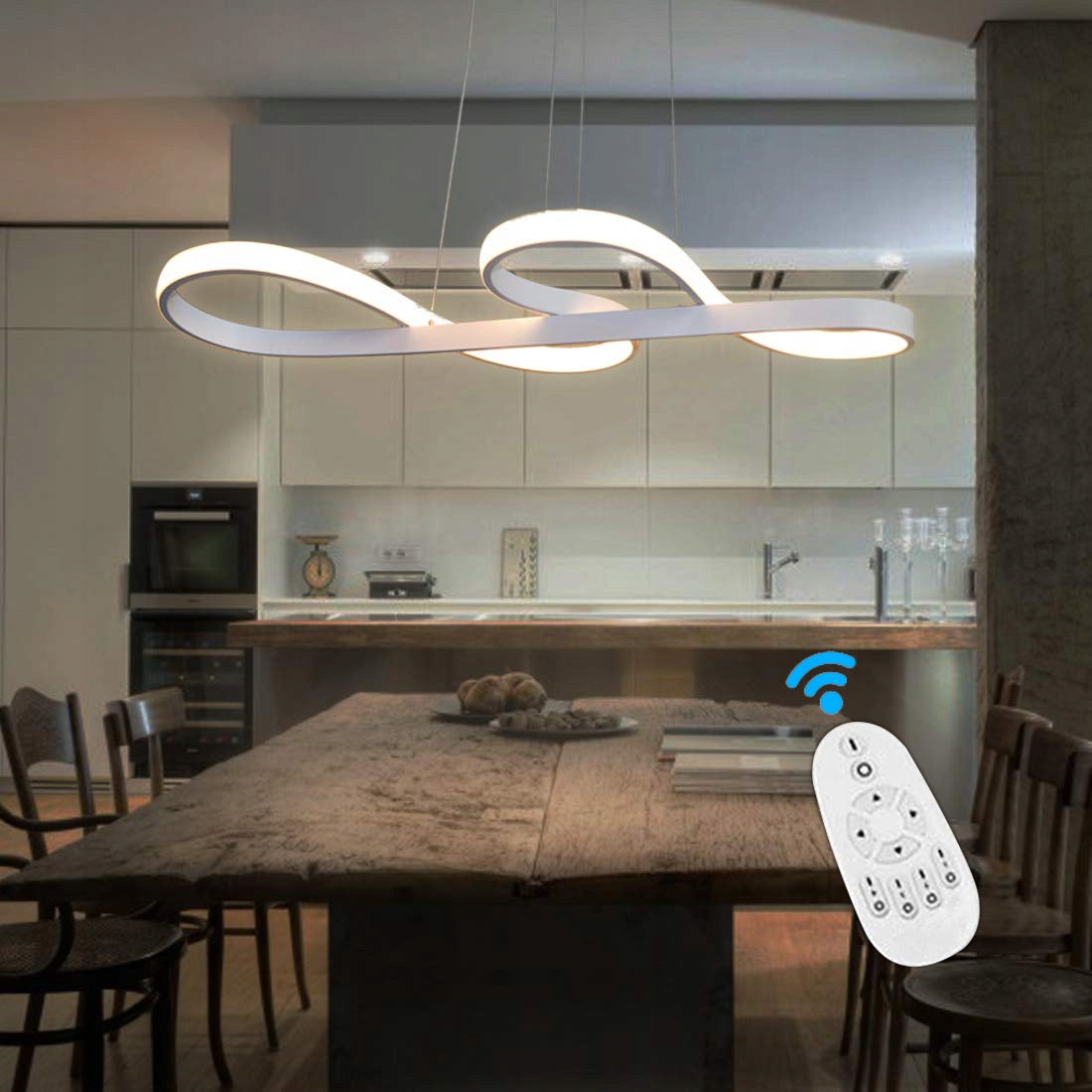 Pakabinamas šviestuvas LED 48W baltas 5280lm