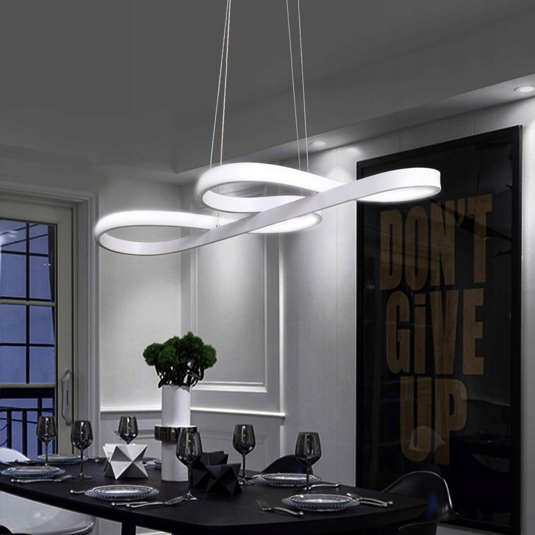 Pakabinamas šviestuvas LED 48W baltas 5280lm