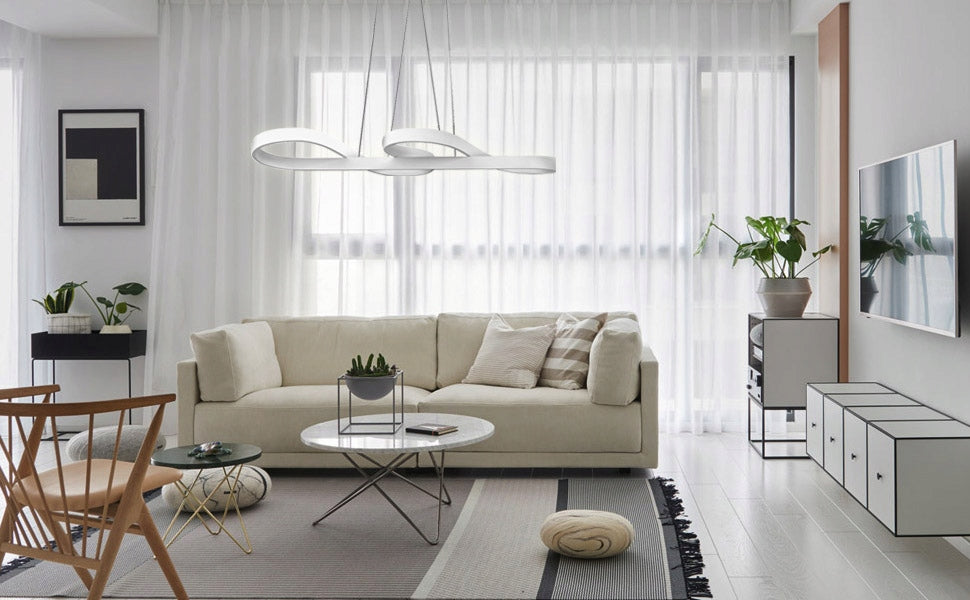 Pakabinamas šviestuvas LED 48W baltas 5280lm