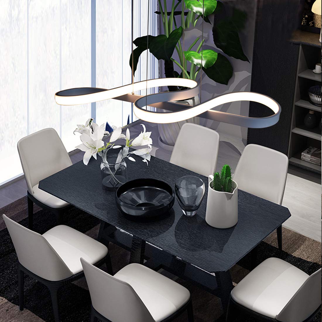 Pakabinamas šviestuvas LED 48W baltas 5280lm