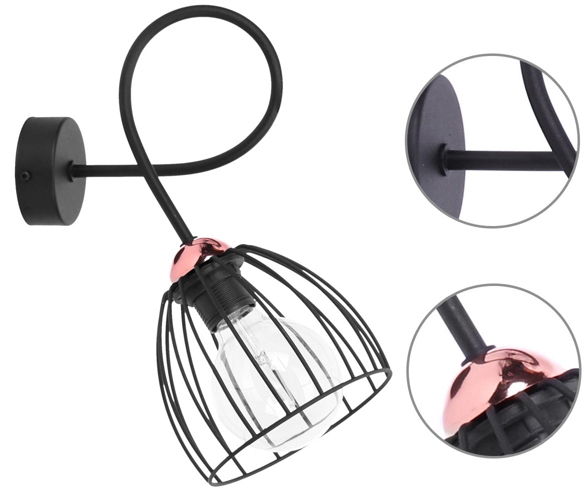 Sieninis šviestuvas Light Home Edison E27 60W