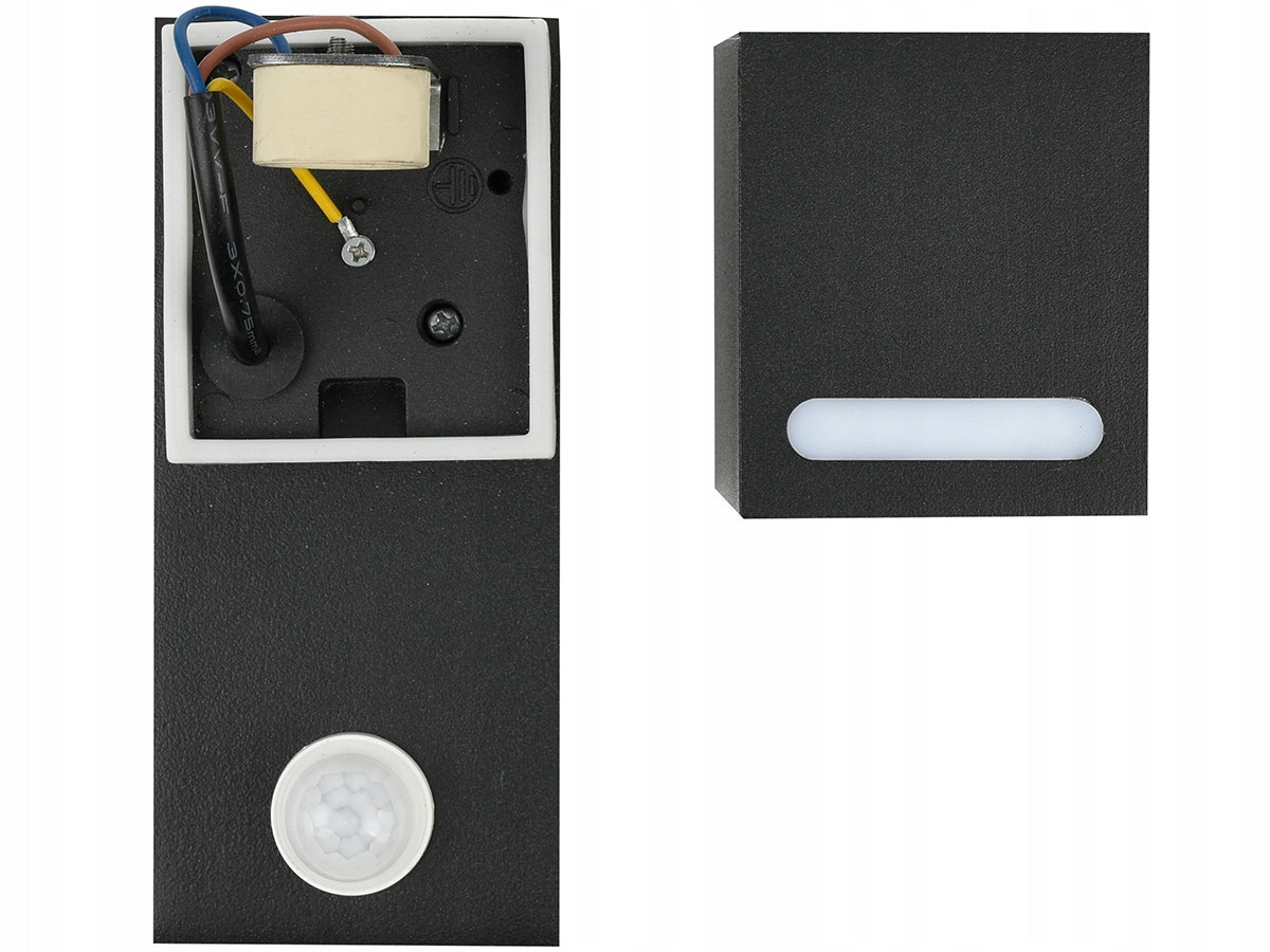 Sieninis sodo LED šviestuvas su judesio davikliu