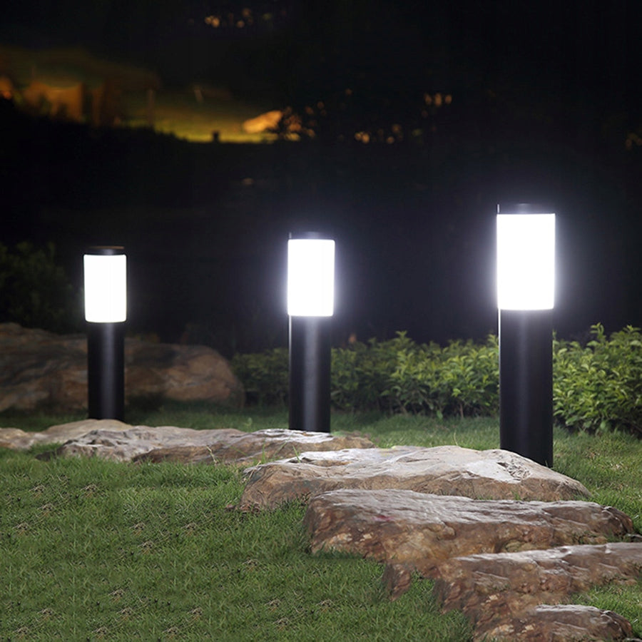 Kvadratinis sodo apšvietimo stulpas LedLux E27 45 cm juodas