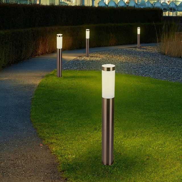 Apšvietimo stulpas Ledhoff E27 65cm sidabrinis, su judesio jutikliu