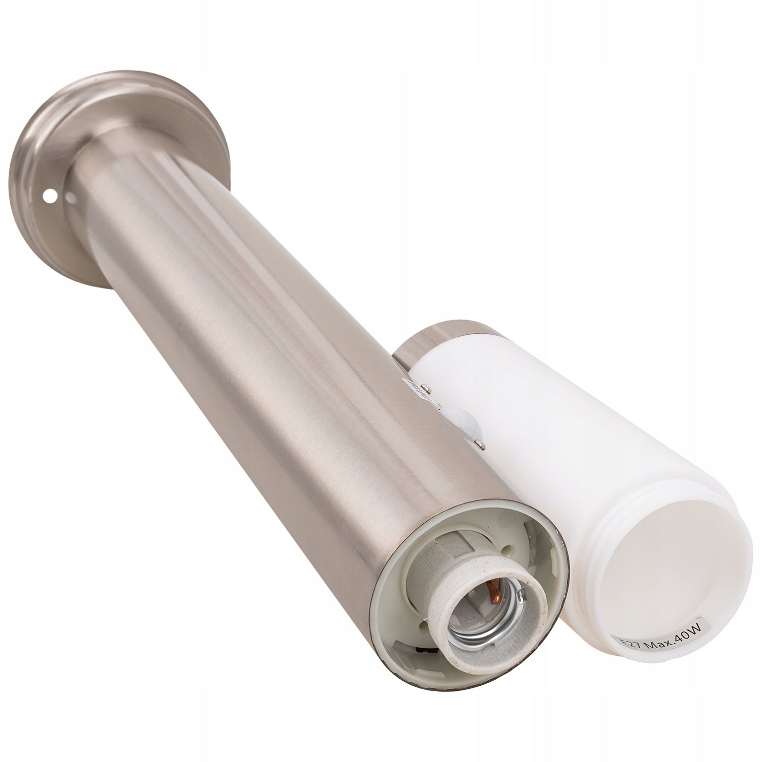 Apšvietimo stulpas Ledhoff E27 65cm sidabrinis, su judesio jutikliu