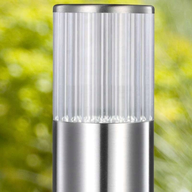 Apvalus apšvietimo stulpas Polux LED COLLUMN  52cm, sidabrinis