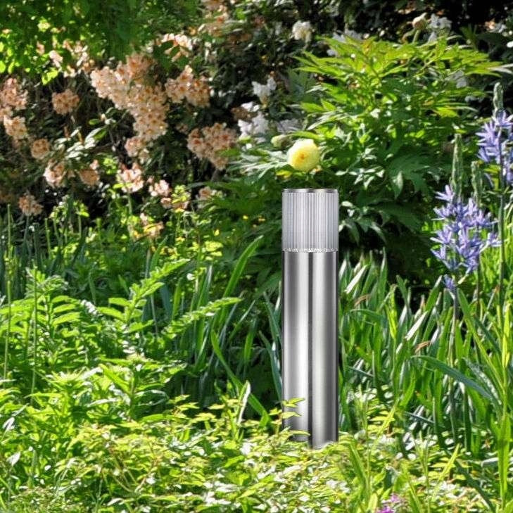 Apvalus apšvietimo stulpas Polux LED COLLUMN  52cm, sidabrinis