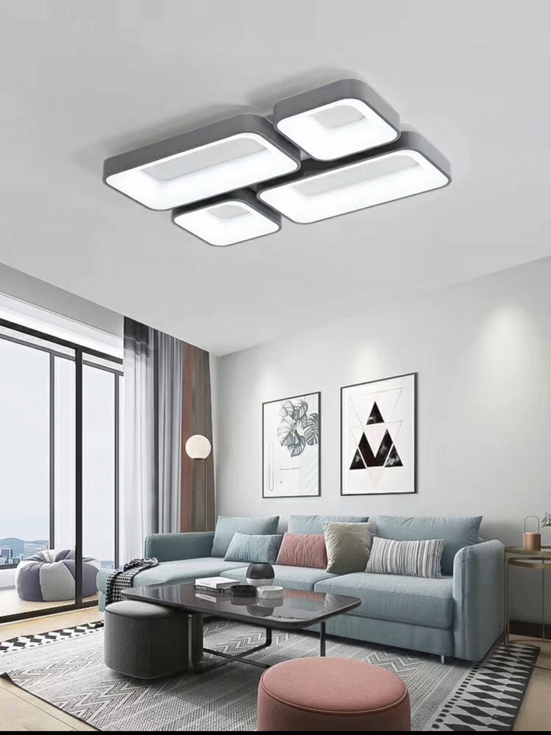 Lubinis šviestuvas SmartLED Modern 108cm 190W + nuotolinio valdymo pultas