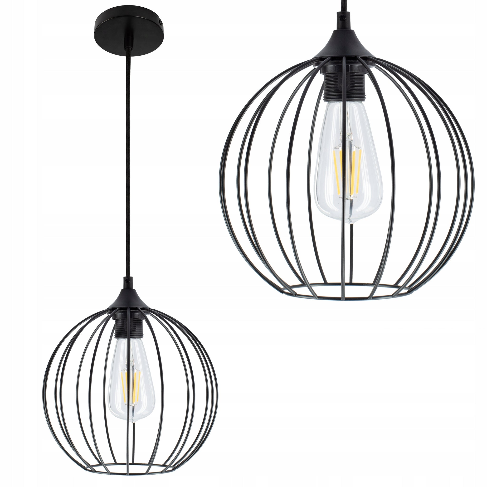 Pakabinamas šviestuvas Loft RETRO BLACK
