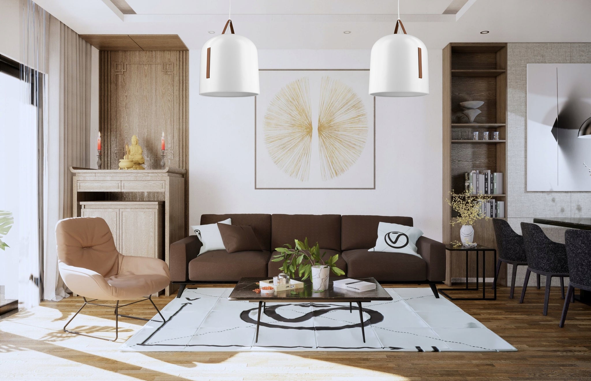 Pakabinamas šviestuvas SmartLED SCANDI