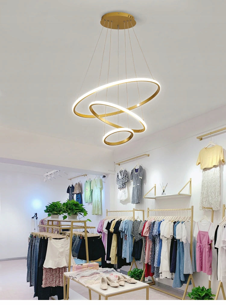 Krislamp Ring pakabinamas šviestuvas su integruotu baltu LED šaltiniu