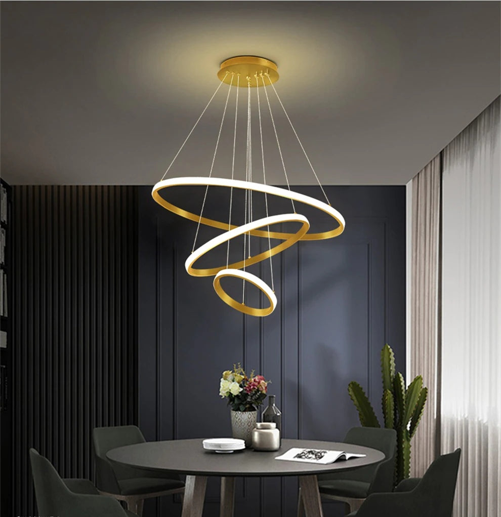 Krislamp Ring pakabinamas šviestuvas su integruotu baltu LED šaltiniu