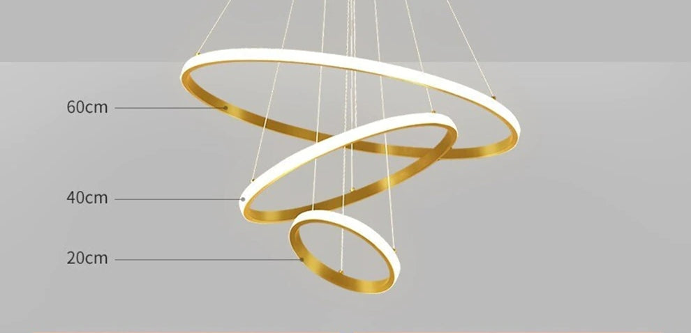 Krislamp Ring pakabinamas šviestuvas su integruotu baltu LED šaltiniu