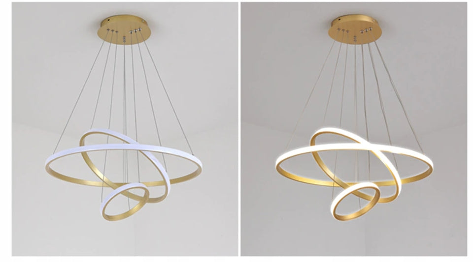 Krislamp Ring pakabinamas šviestuvas su integruotu baltu LED šaltiniu