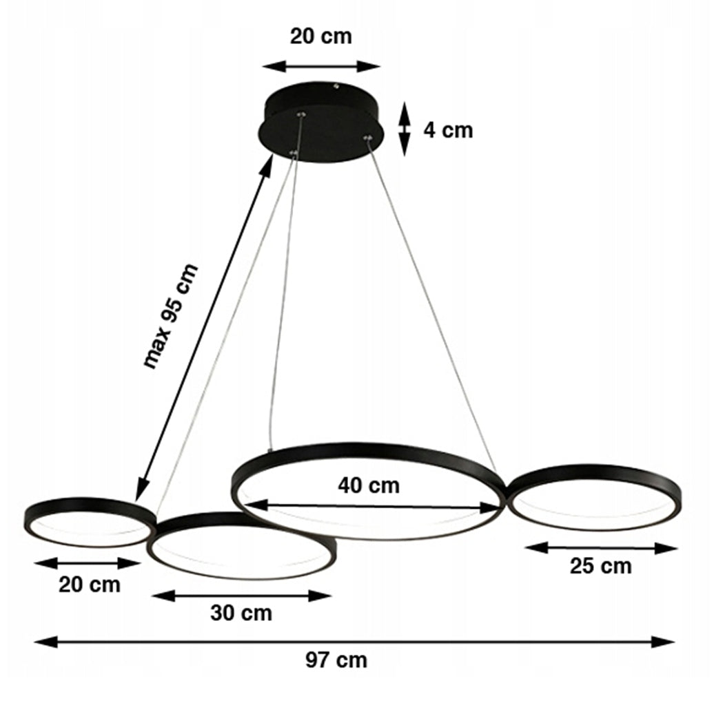 Pakabinamas LED šviestuvas SmartLED Modern 156W