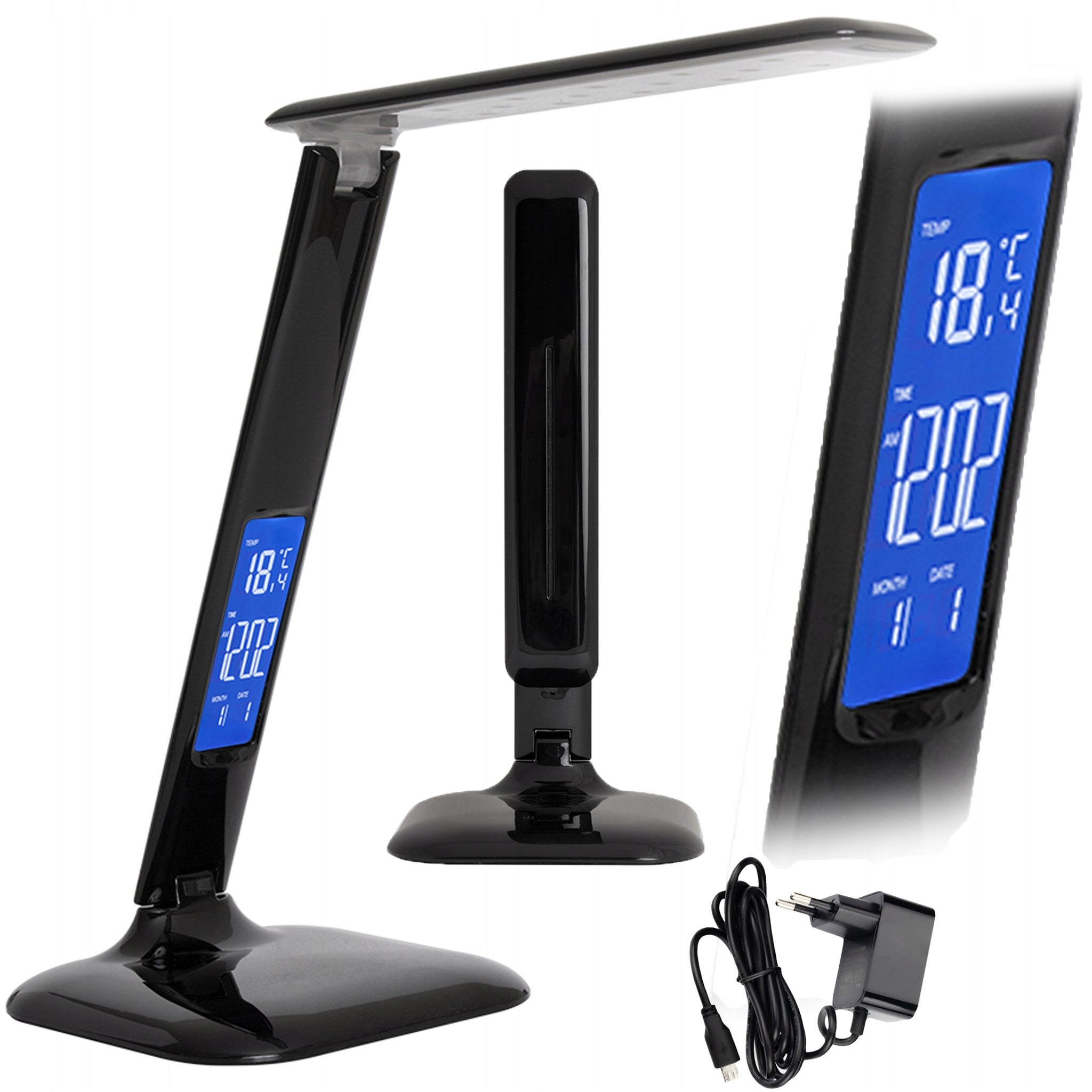 LED stalinė lempa. Ekranas su USB