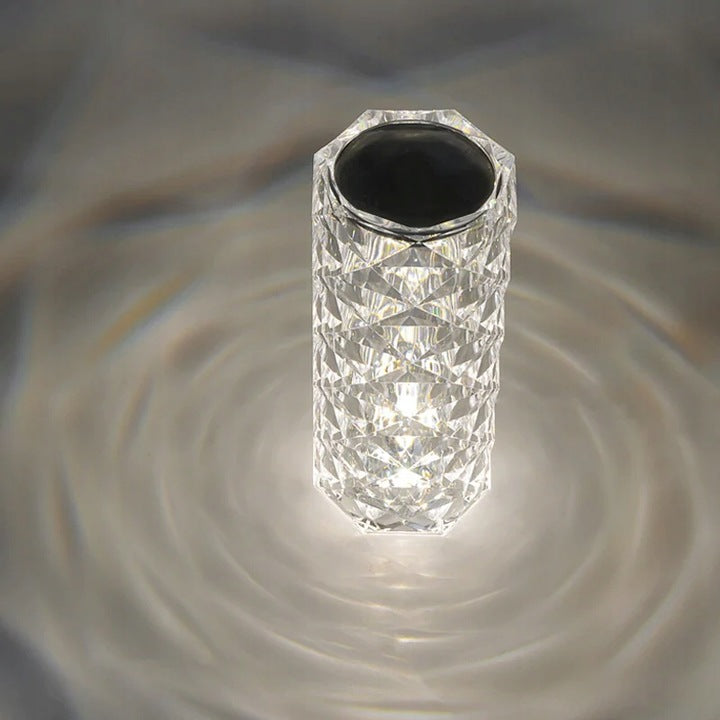 LED krištolo stalinė lempa RGB