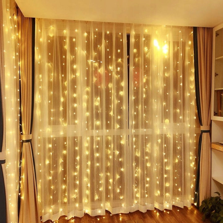 300 LED girlianda varvekliai USB