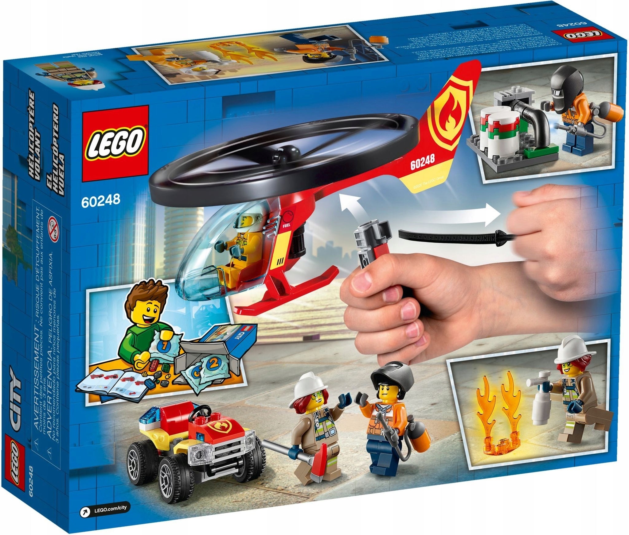 LEGO City 60248 Ugniagesių sraigtasparnis 5+