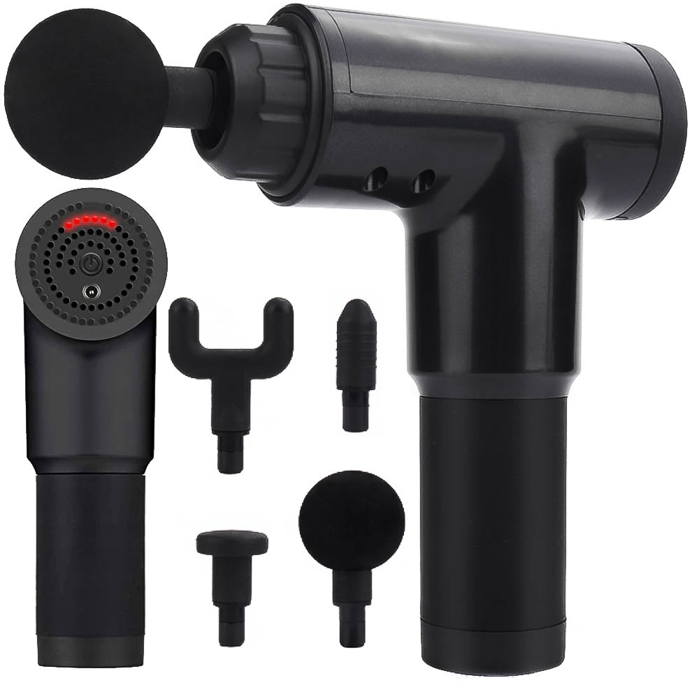 Kūno masažuoklis Shaxxz Massager Gun 3D Pro juodas 24W