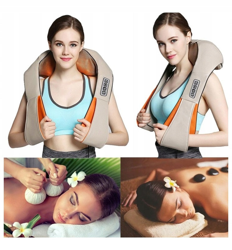 Shiatsu 3D šildomas pečių masažuoklis