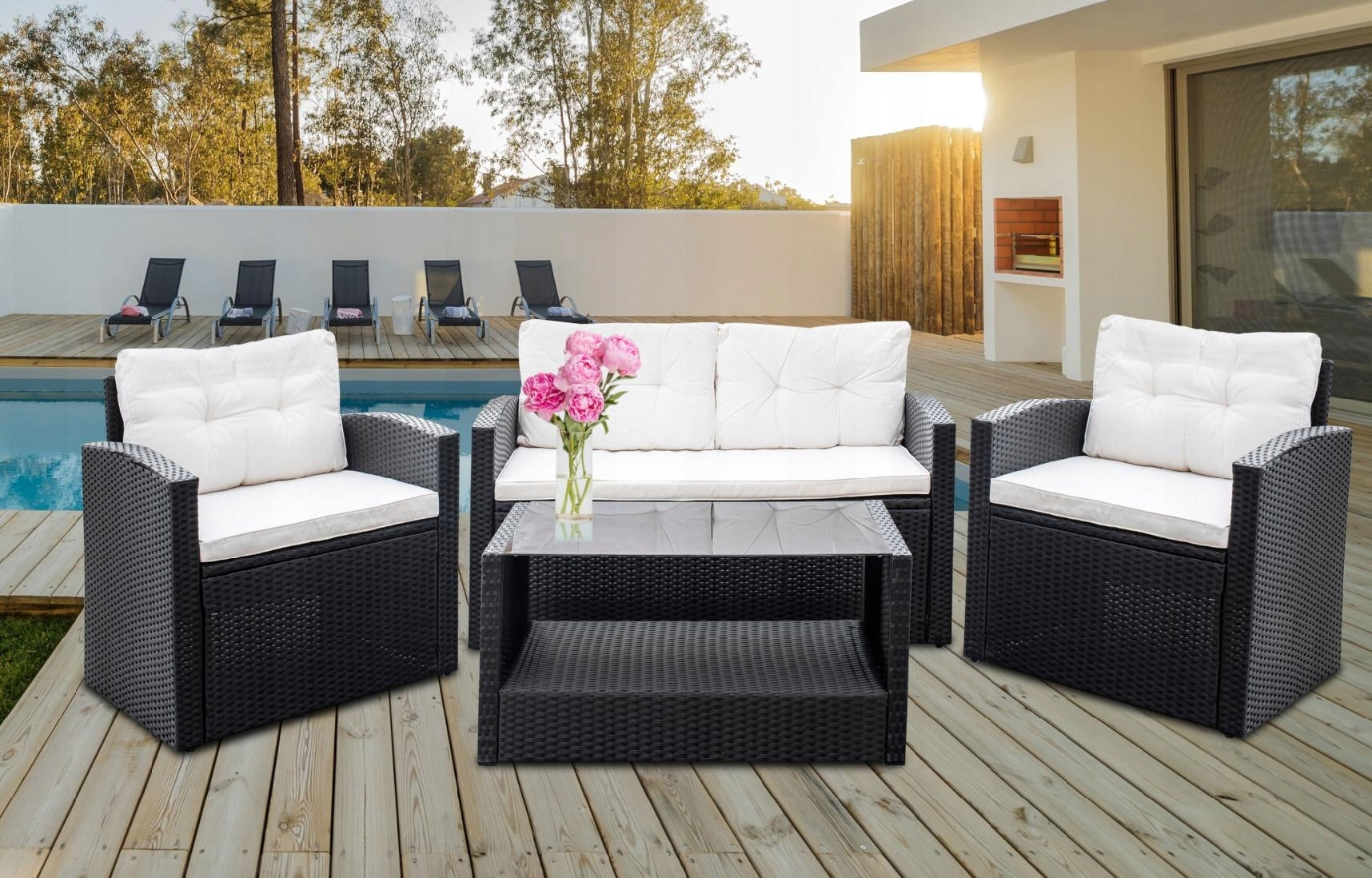 Sodo baldų komplektas ROMA