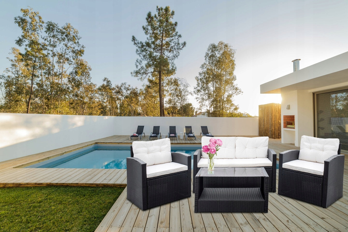 Sodo baldų komplektas ROMA