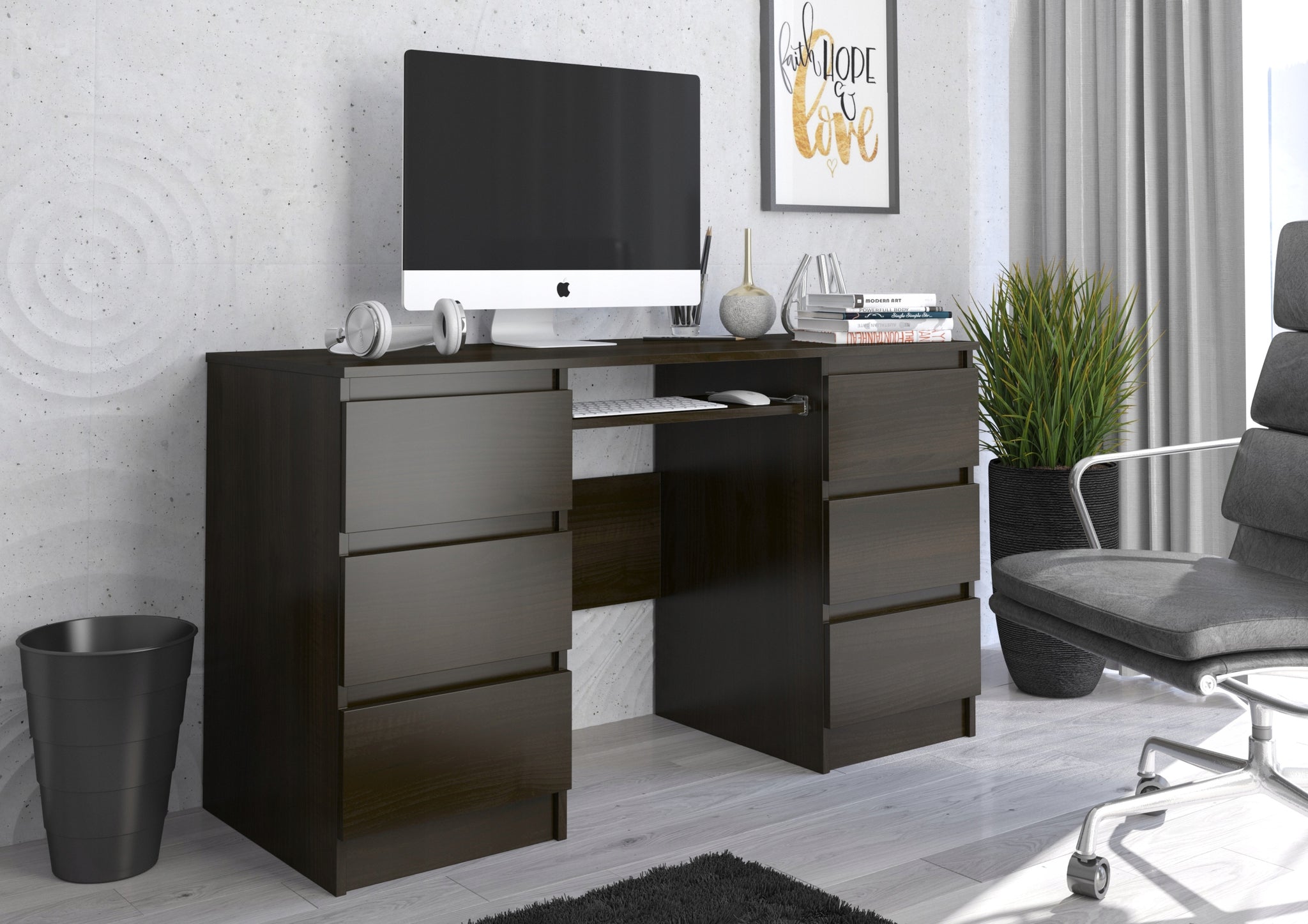 Rašomasis stalas Mobene Modern 140 x 50 x 77 cm