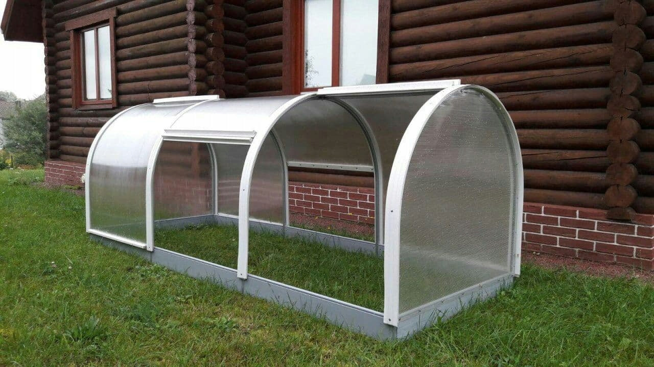 Inspekt mini šiltnamis iš polikarbonato 1,5 x 4 m