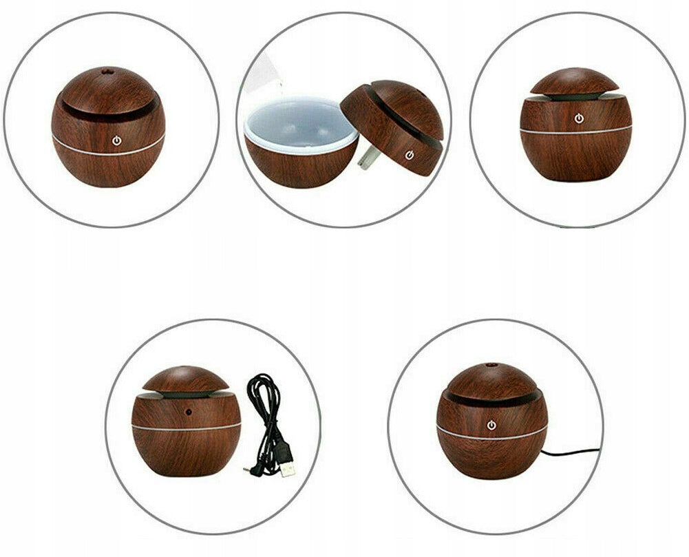 Ultragarsinis drėkintuvas RETOO ULTRASONIC LED SPA LAMP 30 m³/h 3 W