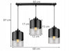 Pakabinamas šviestuvas Light Home Roma E27 3x60W