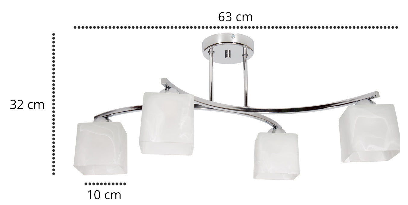 Pakabinamas šviestuvas Light Home Canis E27 4x60W