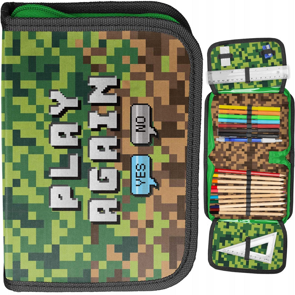 Mokyklinė kuprinė Minecraft Paso su priedais